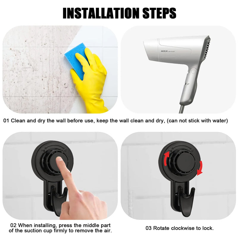 Suction hooks - Pevné upevnenie bez vŕtania 