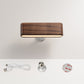 Massief houten bureaulamp met magnetische oplading 